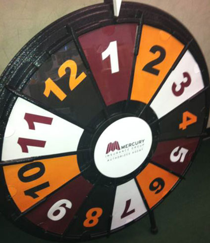 Wheel customized by Mercury Insurance