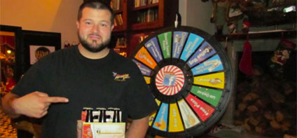 mmm... beer and the prize wheel