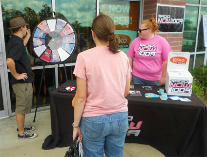 The Prize Wheel at a Store Opening