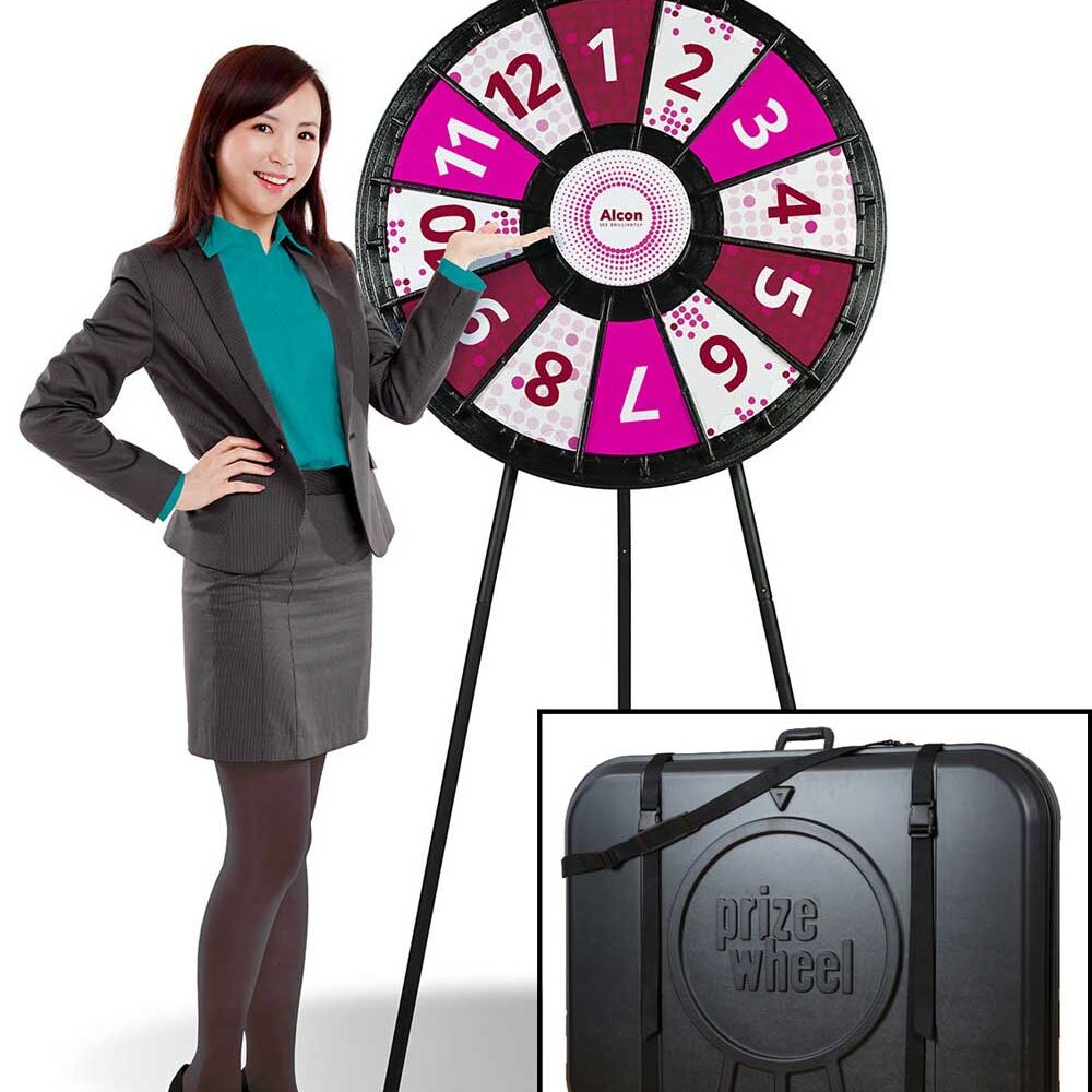 Large Prize Wheel and Travel Case