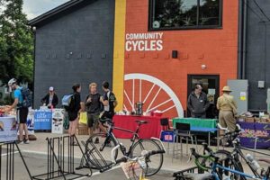 getting ready for bike to work day